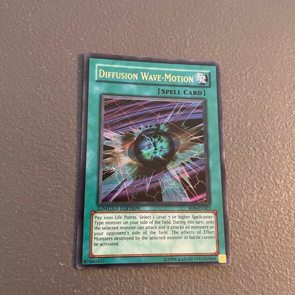 Diffusion Wave-Motion Spell Card Yu-Gi-Oh! Vintage